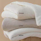 Bedsure GentleSoft Sherpa Fleece Blankets King Size for Bed - Thick and Warm Throw for Women and Men, Soft Fuzzy Plush King Blanket for Winter, White, 108x90 Inches