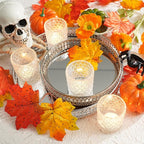 Homemory 12 Pack Clear Glass Votive Candle Holders, Tealight Candle Holder, Vintage Candle Holders Bulk for Table Centerpieces, Christmas, Baby Showers, Birthday, Wedding, Party