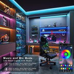 Led Lights for Bedroom 150FT, RGB Led Strip Lights Color Changing Indoor, Music Sync Led Light Strip with Remote & App Control, DIY Fancy Led Lights for Room Decor Ambient Lighting (2 * 75FT)