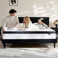 Full Size Mattress 10 Inch, Pocket Spring & Memory Foam Hybrid Mattress with 3D Breathable Knitting Fabric