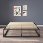 ZINUS Joseph Metal Platforma Bed Frame, Mattress Foundation, Wood Slat Support, No Box Spring Needed, Sturdy Steel Structure, King