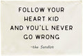Mental Health Inspirational Rectangular Banner Flag Wall Sign Decor Gift for Boy Girl Kid Teen,Classroom Therapy Office Homeschool Reading Room Bedroom -Follow Your Heart Kid-Birthday Christmas Gift