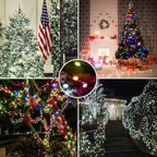 Brizled Color Changing Tree Lights, 115ft 300 LED Christmas String Lights with Remote, 11 Modes Cool White & Multicolor Christmas Lights Connectable Xmas Lights Green Wire for Xmas Home
