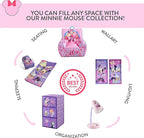 Idea Nuova Disney Minnie Mouse Collapsible Children’s Toy Storage Trunk, Durable with Lid