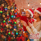 Christmas Bubble String Lights - 20.5 FT Christmas String Lights with 20 Counts Christmas Lights Bulb, Traditional Bubble Decorative Lights for Holiday Christmas Celebrations Lighting, Multicolor