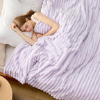 Bedsure GentleSoft Lavender Fog Full Blanket for Bed - Cozy Soft Blankets for Women, Cute Large Throws for Girls, 84x90 Inches