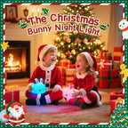 One Fire Bunny Toys for Kids Night Light for Kids, 16 Colors Cute Lamp, Soft Silicone Baby Night Light, 1200mAh Portable Dimmable Touch Lamps, Kawaii Room Decor, Christmas Gifts for College Girls
