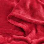 BEDELITE Fleece Blanket Red Full Blankets for Couch & Bed, Luxury Plush Cozy Fuzzy Blanket 84" x 90", Super Soft Warm Lightweight Throw Blanket for Travel Camping