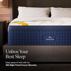 DreamCloud Premier Rest 14" Full Mattress - Luxury Hybrid Memory Foam - 365 Night Trial - Premium Pressure-Relieving Layers - Forever Warranty - Mattress in a Box - CertiPUR-US Certified