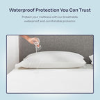 2-Pack Queen Size Mattress Protector Waterproof - Soft, Noiseless, Cooling Mattress Protector Queen with Deep Pockets to Fit 8-20 inch Mattress