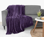 Utopia Bedding Fleece Blanket Throw Size Purple 300GSM Luxury Anti-Static Fuzzy Soft Microfiber Blanket for Couch, Sofa and Bed (60x50 Inch)