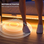 PAUTIX COB LED Strip with Motion Sensor,5V USB LED Tape Light 2700K Warm White,9.84ft Super Bright,Dimmable Motion Activated LED Strip Light for Bedroom,Cabinets,Kitchen,Stair,Closet Lighting Projects