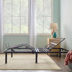 Linenspa Adjustable Bed Frame - Independent Head and Foot Incline - Powerful Quiet Motor - Easy Tool Free Assembly - Lounge - Watch TV - Working - Reading - Ergonomic - Electric Bed Base - Queen Size