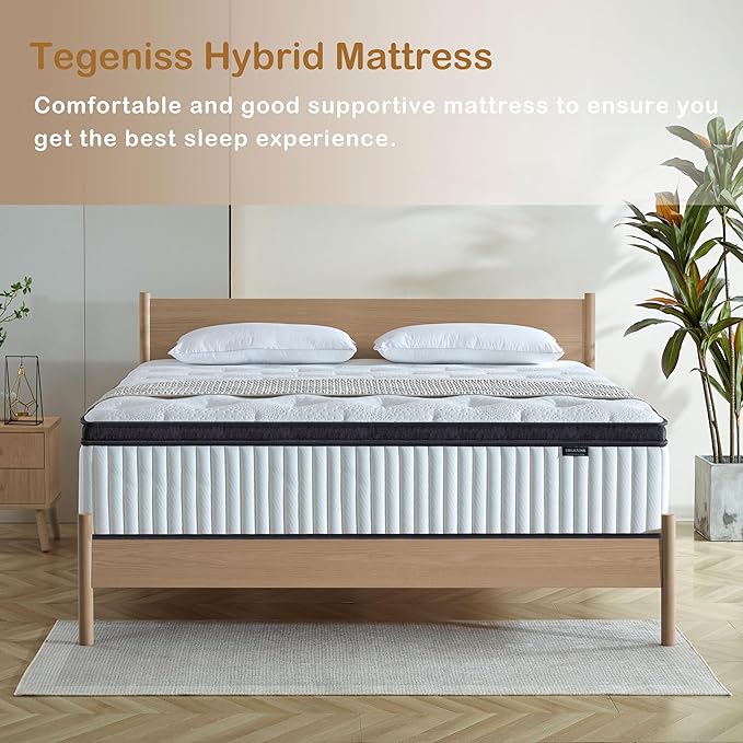 King Size Mattress, 14 Inch King Size Memory Foam Mattress in A Box for Comfort Sleep & Pain Relief, CertiPUR-US Certified, Medium Firm Mattresses
