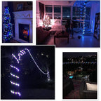 100Ft LED Rope Lights, Cuttable & Connectable Outdoor String Lights Waterproof Decorative Lighting for Indoor/Outdoor, Patio, Backyards, Party, Halloween and Christmas Decorations (Multicolor)