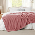 Bedsure GentleSoft Dusty Pink California King Size Blanket for Bed - Cozy Soft Blankets for Women, Cute Small Fleece Throws for Girls, Birthday Gifts for Women, 102x96 Inches