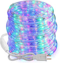 Brizled Multicolor Rope Lights,18ft 216 LED Christmas Rope Lights Waterproof, 120V ETL Flexible Tube Light Connectable Plugin Color Xmas Lighting for Garden, Patio, Party, Xmas, Holiday Decorations