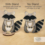 Back40Life Forest Critters Painted Wooden Animal Cutout Shapes (Large + Stands (Bundle of 8))