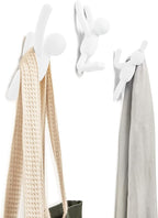 Umbra Buddy Wall Hooks, White, Set of 3