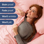 Twin XL 4 Piece Sheet Set - Comfy Breathable & Cooling - Ultra-Soft Hotel Luxury Bedding Set w/ 8-16 Inch Deep Pockets - 1 Flat & 1 Fitted Sheet & 2 Pillowcases - Wrinkle Free & Easy Care - Baby Pink