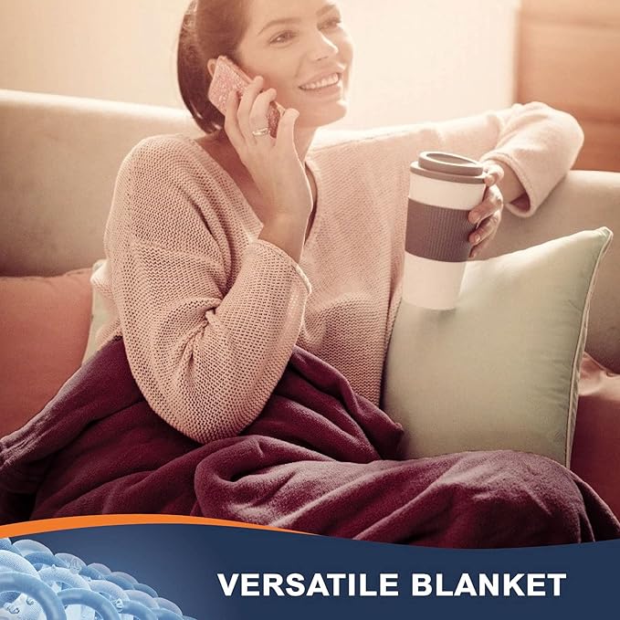 Walensee Fleece Blanket Plush Throw Fuzzy Lightweight (XL-Twin Size 66x90 Burgundy Red) Super Soft Microfiber Flannel Blankets for Couch, Bed, Sofa Ultra Luxurious Warm and Cozy for All Seasons