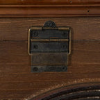 Household Essentials Wooden Arch Trunk Storage Chest, Small, Brown