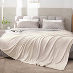 BEDELITE Fleece Blanket King Size Blankets for Bed, Luxury Plush Cozy Fuzzy Blanket 108x90 inches, Super Soft Warm Lightweight Throw Blanket All Seasons Suitable, Beige