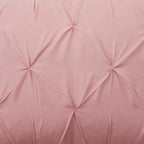 7 Piece Comforter Set Bed in a Bag Ombre Pintuck Design All Season Soft Down Alternative Bedding Comforter Set & Luxurious Matching Bed Sheets & Pillow Shams, Ombre Pintuck Blush, Queen