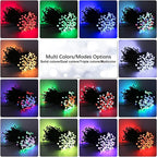 Brizled Color Changing Christmas Lights, 33ft 100 LED RGB Light String with Remote, Dimmable Mini Light String, USB Indoor Decorative Lighting Party Xmas Tree Wreath Year-Round Holiday