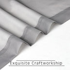 OWENIE Grey Sheer Kitchen Valance for Windows Set of 2, Small Modern Rod Pocket Voile Valance Curtain Window Treatment Decor for Living Room Bathroom Cafe Laundry Basement, 42" W x 14" L