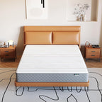 PurrJoys Firm Queen Mattress,10 Inch Hybrid Queen Size Mattress in a Box with Gel Memory Foam, Pocket Innerspring, Pressure Relief, Motion Isolation, Non-Fiberglass - Firm