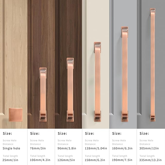 Khtumeware 10-Pack 5-Inch Brushed Antique Copper Cabinet Pulls and Drawer Handles - Handles for Cabinets and Cupboards