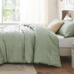 Bedsure King Size Comforter Set - Celadon Green Soft Bedding for All Seasons, Cationic Dyed Bed Set, 3 Pieces, 1 King Size Comforter (104"x90") and 2 Pillow Shams (20"x36"+2")