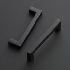 Ravinte 14 Pack 4-1/2 Inch Kitchen Square Cabinet Handles Matte Black Pulls Black Drawer Pulls Kitchen Cabinet Hardware Handles
