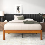 ZINUS Ellie 14 Inch Full Bamboo Platform Bed Frame, Wood Slat Support, No Box Spring Needed, Easy Assembly, Brown