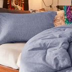 Bedsure Twin/Twin XL Comforter Set - Navy Blue Soft Bedding for All Seasons, Cationic Dyed Bed Set, 2 Pieces, 1 Twin Size Comforter (68"x88") and 1 Pillow Sham (20"x26"+2")