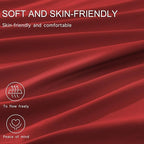Monbix Full Comforter Set - 7 Pieces Bright Red Bed in a Bag Full Size Bedding Sets with Comforters, All Seasons Down Alternative Comforter with Sheets, Pillowcases & Shams