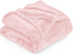 Utopia Bedding Fleece Blanket Full Size Pink 300GSM Luxury Fuzzy Soft Anti-Static Microfiber Bed Blanket (90x84 Inch)