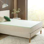 ZINUS 2 Inch Green Tea Memory Foam Mattress Topper, Smaller, More Convenient WonderBox Packaging, Pressure-Relieving Layers, CertiPUR-US Certified, King