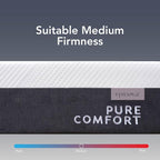 EPITEX Pure Comfort 10 Inch King Size Memory Foam Mattress – Air-Flow Memory Foam, Medium Plush for Pressure Relief and Motion Isolation, Breathable Pure Cotton Cover, CertiPUR-US Certified