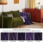Bedsure GentleSoft Sherpa Fleece Throw Blanket for Couch - Thick and Warm Throw for Girls and Women, Soft Fuzzy Plush Blanket for Winter, Purple, 50x60 Inches