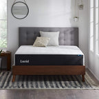 LUCID 12 Inch Memory Foam Mattress - Medium Firm Feel - Infused with Refreshing Bamboo Charcoal and Cooling Gel - Bed in a Box - Temperature Regulating, Pressure Relief - Breathable - California King