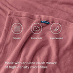 Bedsure GentleSoft Fleece Bed Blankets Queen Size Dusty Rose - Soft Lightweight Plush Fuzzy Cozy Luxury Blanket Microfiber, 90x90 inches