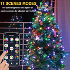 Smart WiFi LED Christmas Lights, APP-Controlled RGB Fairy String Lights, Ideal for Xmas Tree, Garden, Home, Party, Halloween Festival Deco (99ft-300LED)