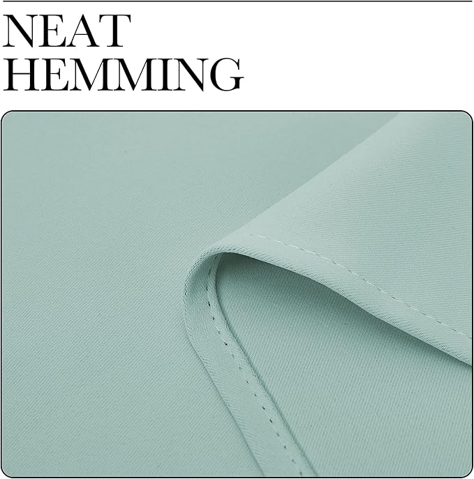 NICETOWN Bedroom Curtain Panels Blackout Draperies, Thermal Insulated Solid Grommet Blackout Curtains/Drapes (Aqua, One Pair, 55 by 68-inch)