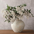 Zeyune 3 Pcs Fall Artificial Dusty Plum Stem Plum Sedum Berry Stem Autumn Faux Berry Picks Branches Faux Spray for Home Halloween Thanksgiving Farmhouse Mantel Harvest DIY Decorations (White Green)