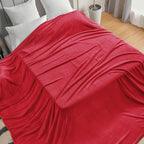 BEDELITE Big Fleece Blanket 120" x 120" (10' x 10'), Super Soft Fluffy Fuzzy Oversized King for Bed, Couch, Sofa, Camping, Extra Large Blanket Fits Your Whole Family, Red