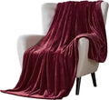 Walensee Fleece Blanket Plush Throw Fuzzy Lightweight (King Size 108x90 Wine) Super Soft Microfiber Flannel Blankets for Couch, Bed, Sofa Ultra Luxurious Warm and Cozy for All Seasons