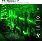 JMEXSUSS 2 Pack Green Christmas Lights Battery Operated Rope Lights Outdoor Waterproof, Each 33 ft 100 LED Battery Powered String Lights with Remote, Green Lights for Tree Garden Christmas Decor