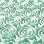 Mellow 1.5 Inch 5-Zone Memory Foam Mattress Topper, Calming Aloe Infusion, Dorm Essentials, Queen